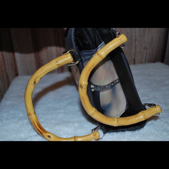 Vintage Marilyn Monroe Handbag w/Bamboo Handles - Picture 4 of 11